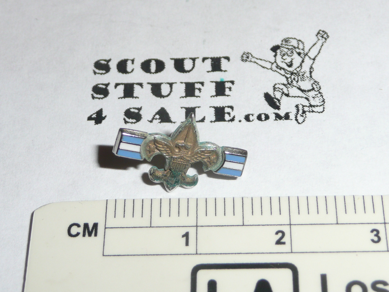 Silver Beaver Award Lapel Pin, 1960's, "L" Hallmark, 10k GOLD filled