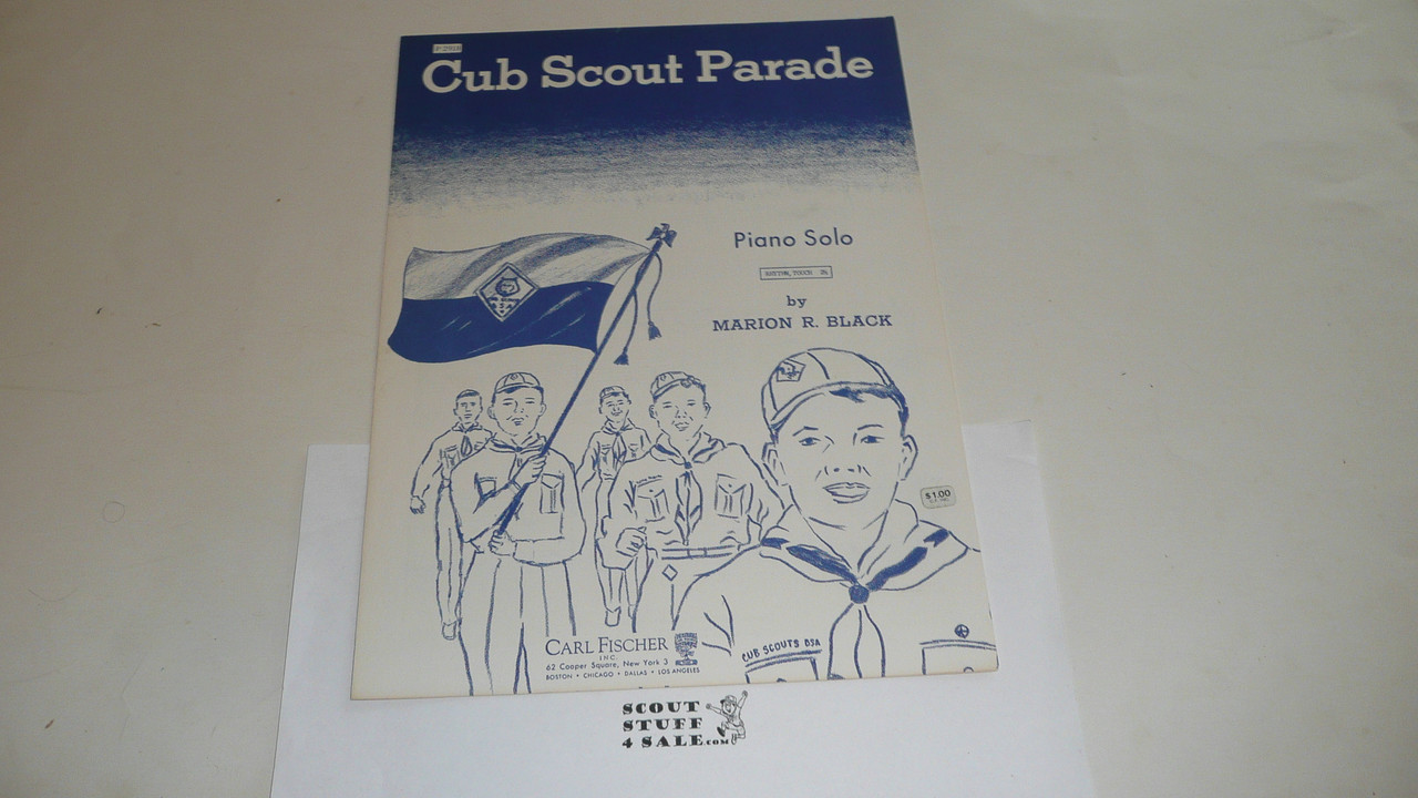 1957 Cub Scout Parade Sheet Music, by Marion Black