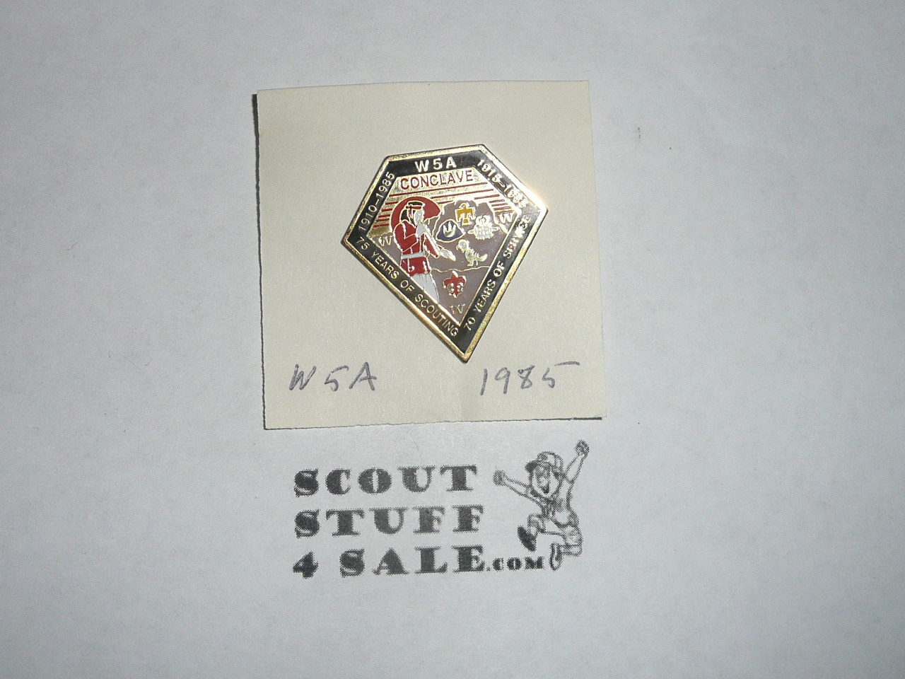 Section / Area W5A Order of the Arrow Conference Pin, 1985