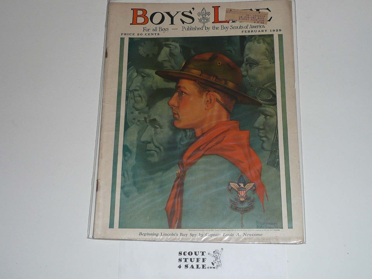 1929, February Boys' Life Magazine, Boy Scouts of America, Popular Rockwell Cover