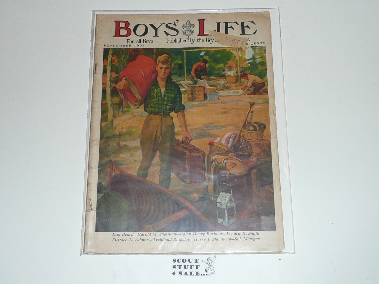 1931, September Boys' Life Magazine, Boy Scouts of America