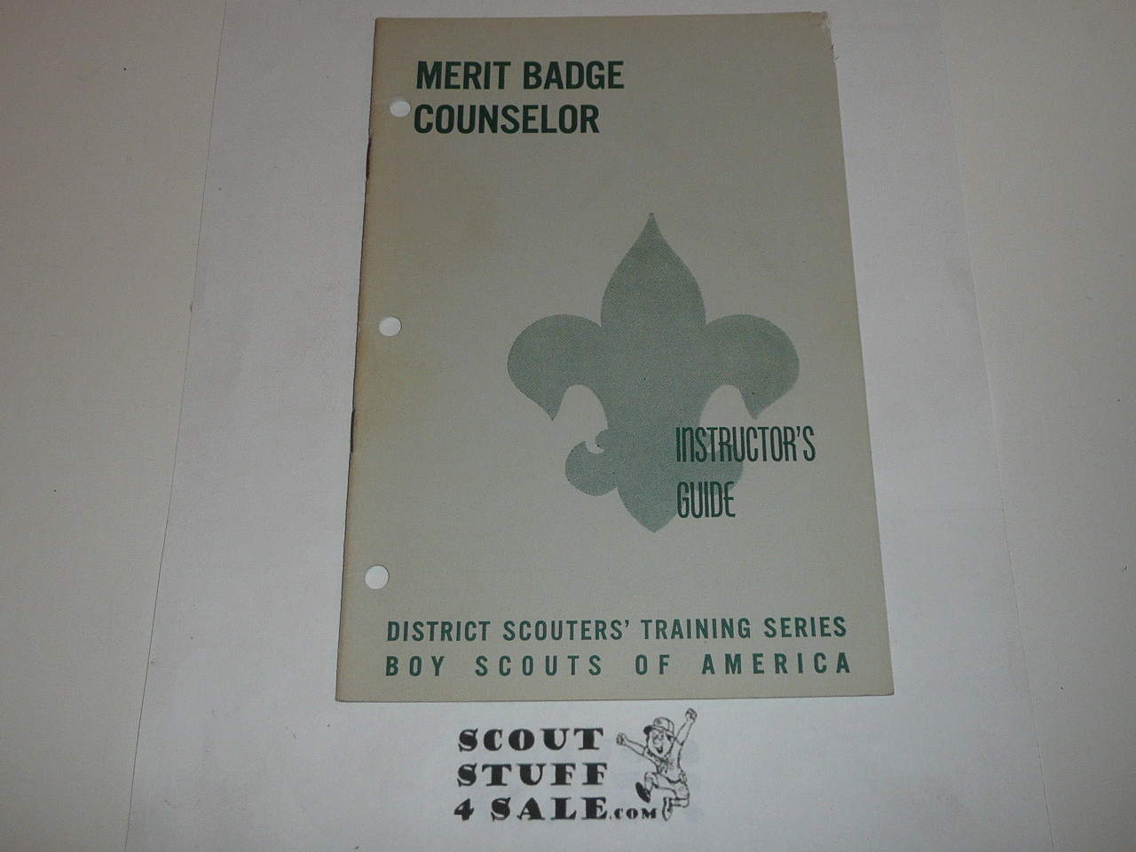 District Scouter's Training Series, Merit Badge Counselor Instructor's Guide, 8-59 printing