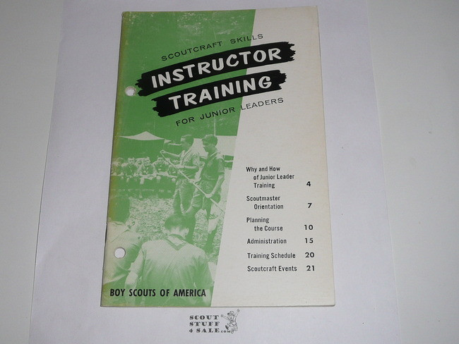 Scoutcraft Skills Instructor Training for Junior Leaders, 4-65 printing