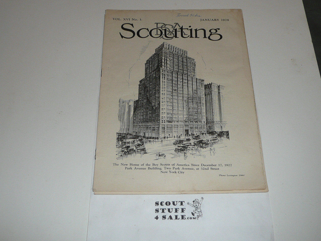 1928, January Scouting Magazine Vol 16 #1
