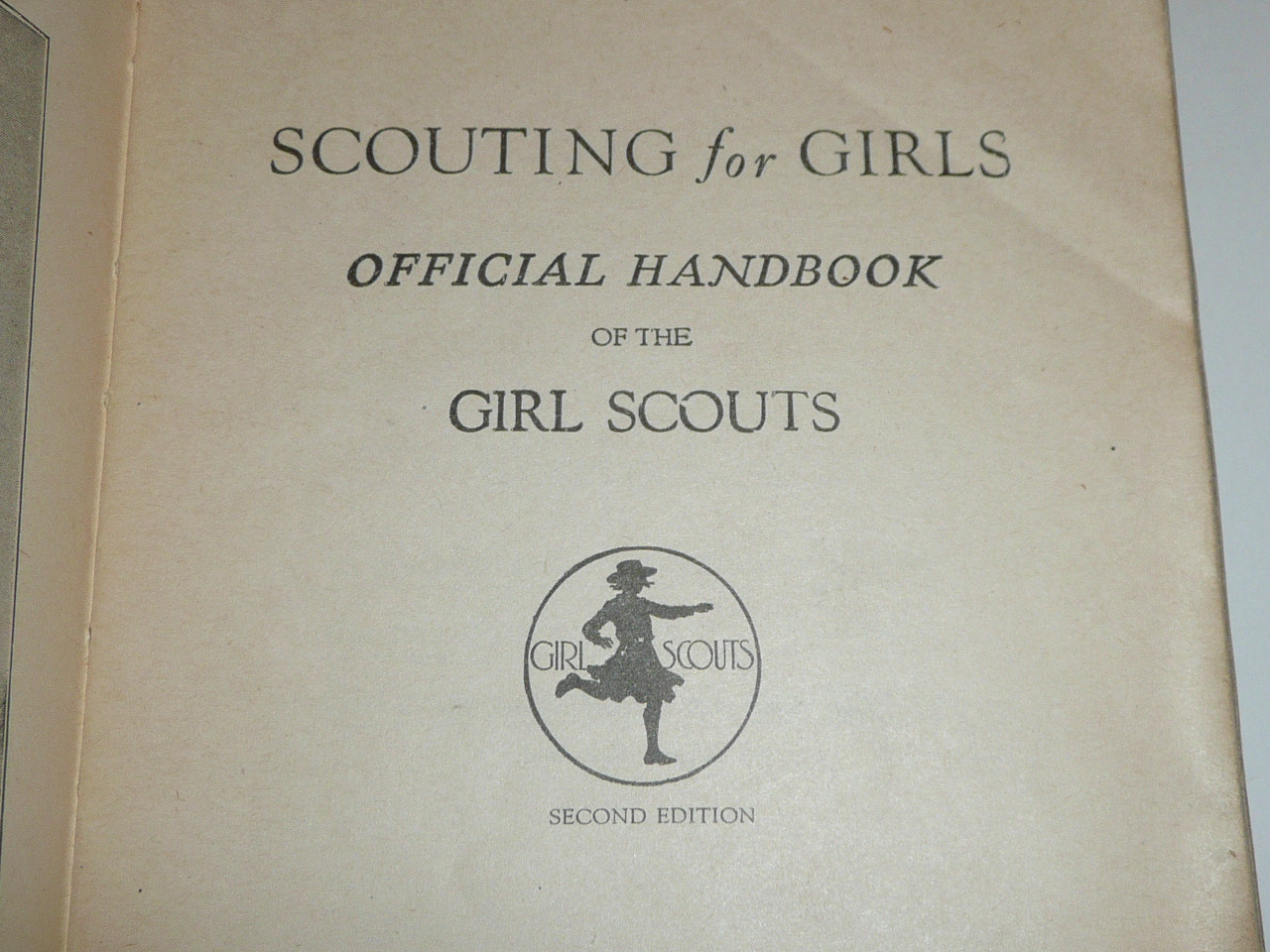 1920 Scouting for Girls, Official Girl Scout Handbook, marked second edition but has the 1920 date