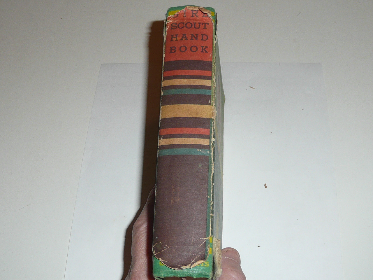 1944 Official Girl Scout Handbook, hardbound, 11-44 Printing, 7th printing, dust cover with MINT book