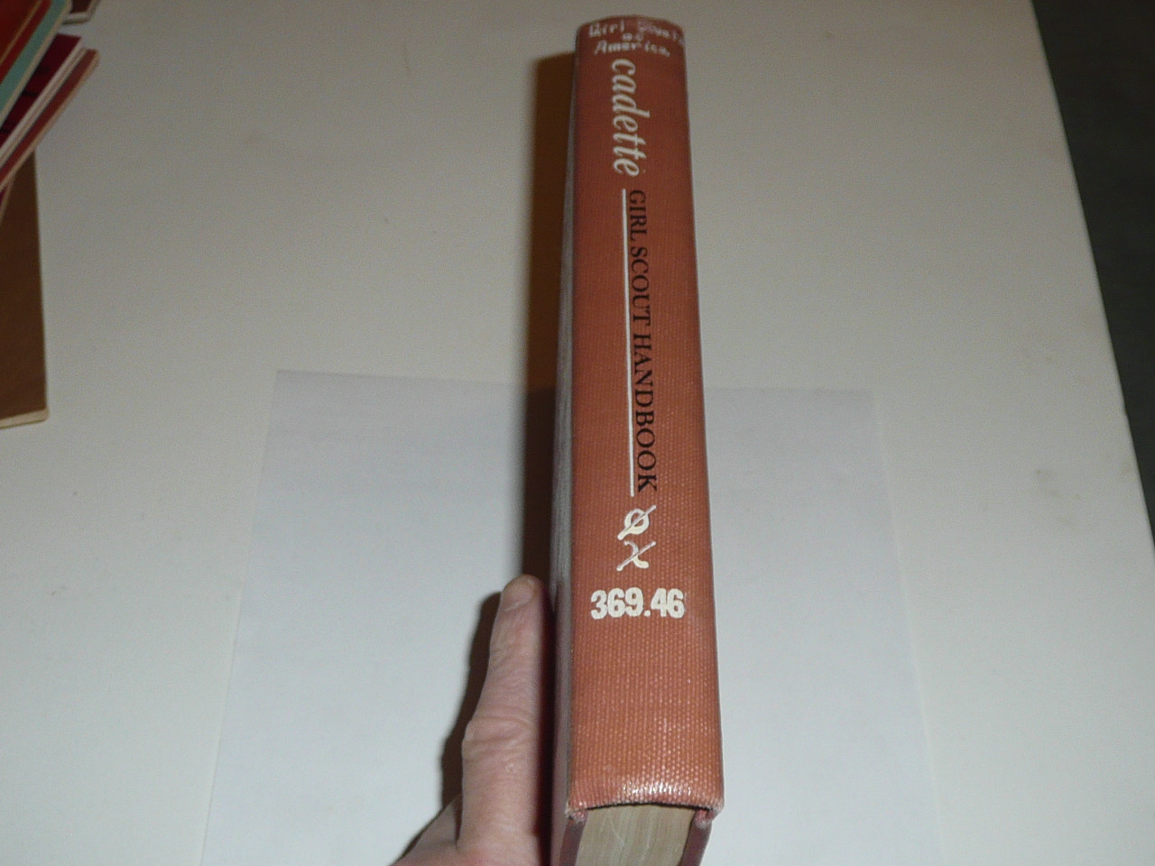 1963 Official Girl Scout Cadette Handbook, RARE Library Binding, 4-63 First Printing