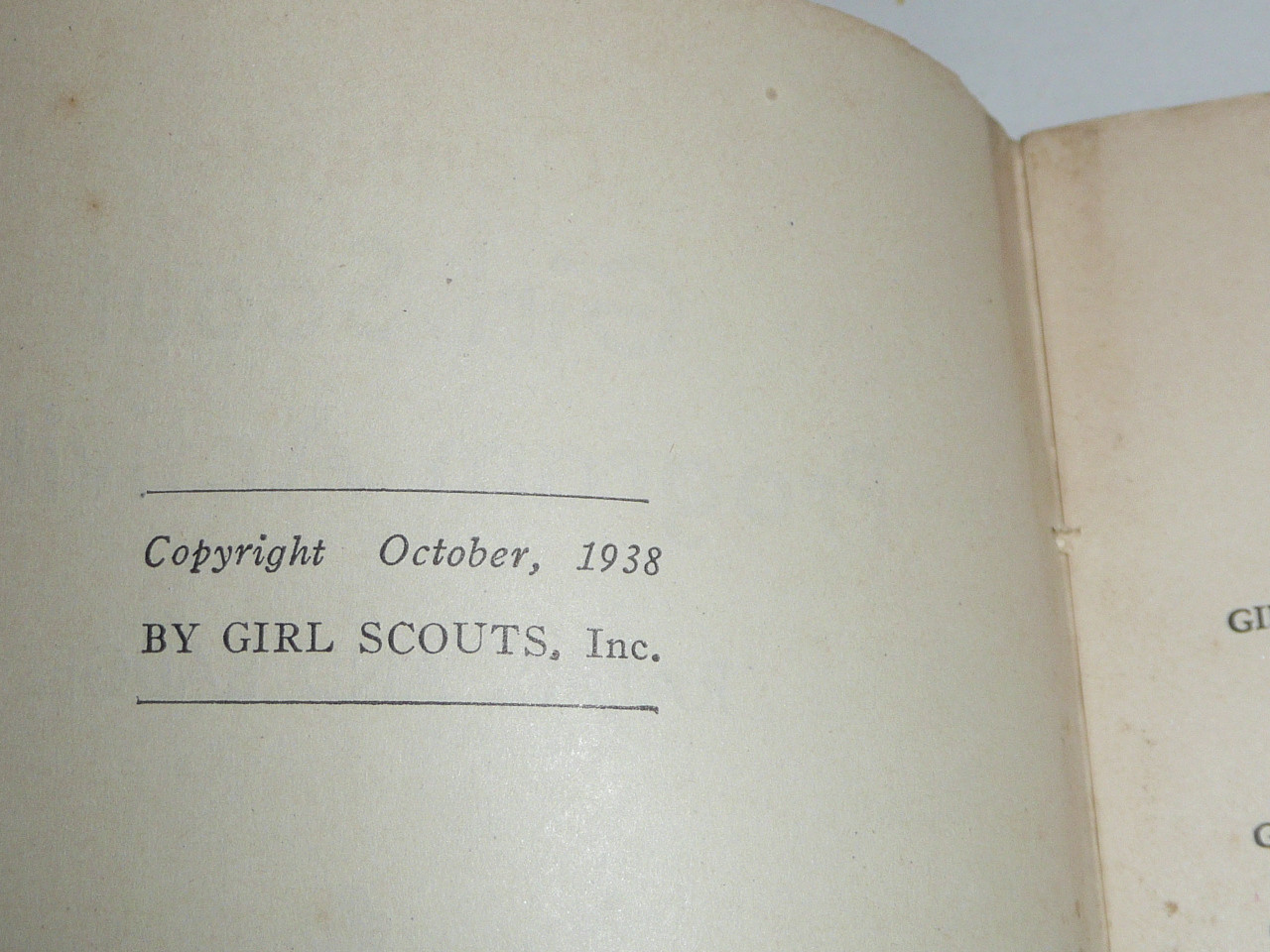 1938 Girl Scout Program Activities Ranks and Badges, 10-38 printing