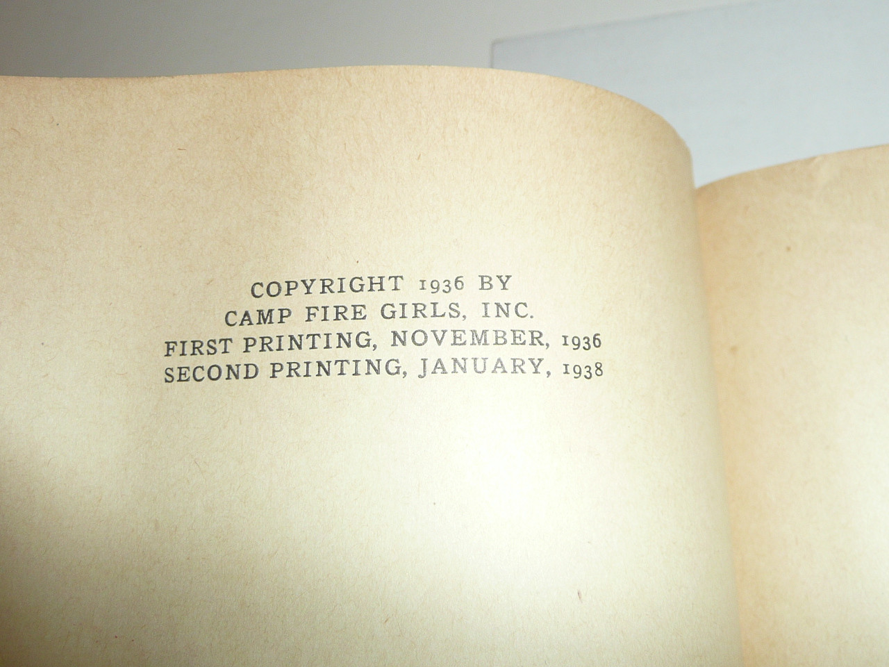 1938 Campfire Girl Handbook