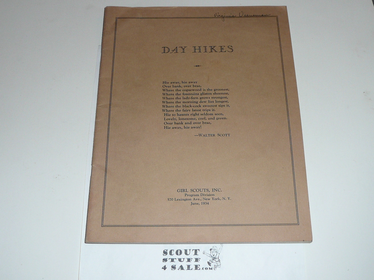 1934 Girl Scout Day Hikes