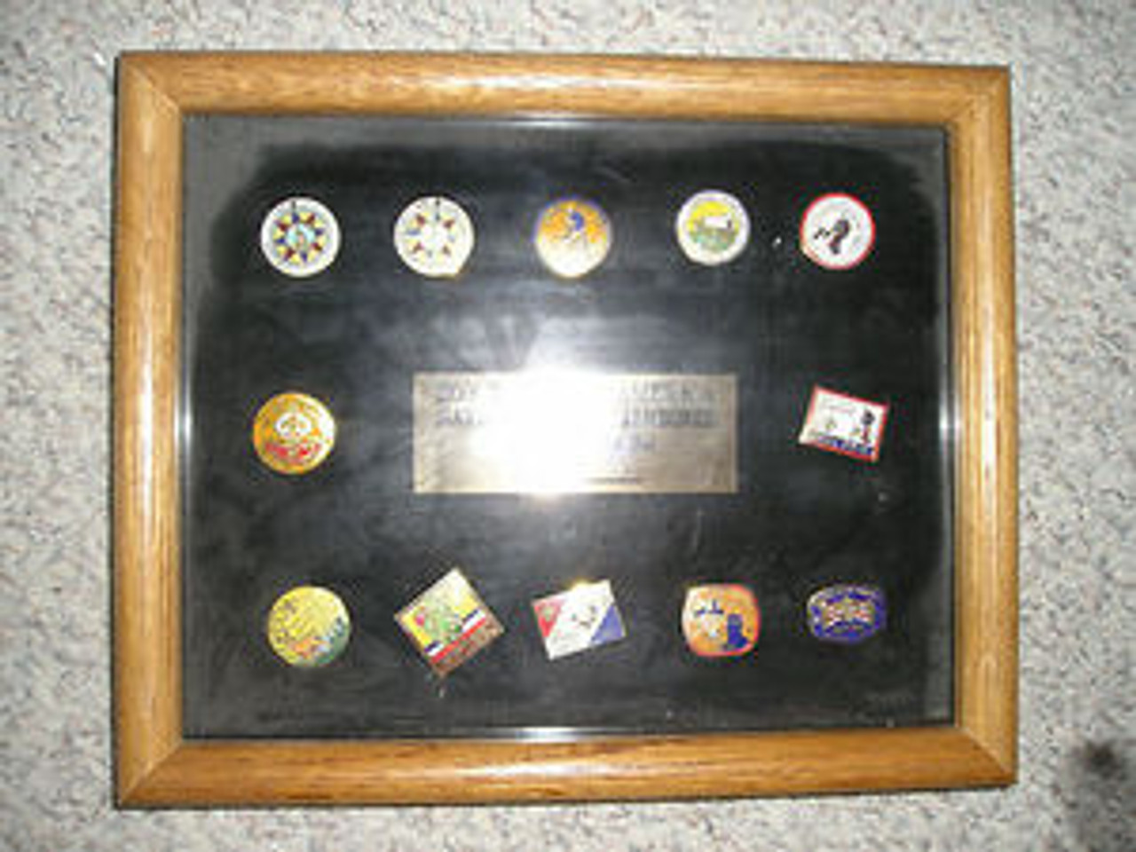 Framed Commemorative 1935-1985 National Jamboree Pin Set, #10 of special set only 25 made