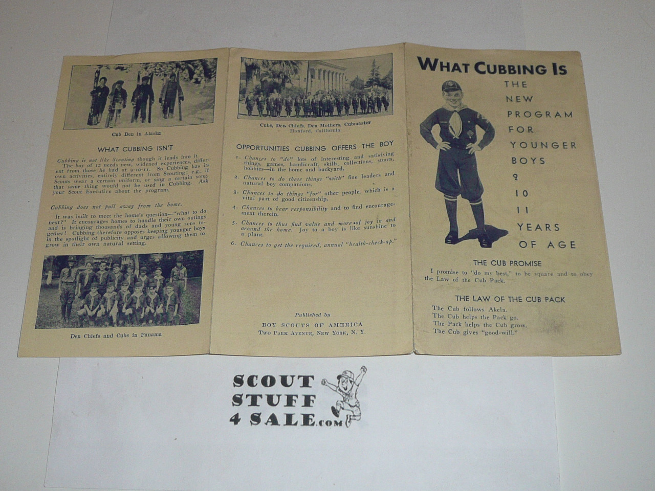 1930's What Cubbing Is, Cub Scout Promotional Brochure