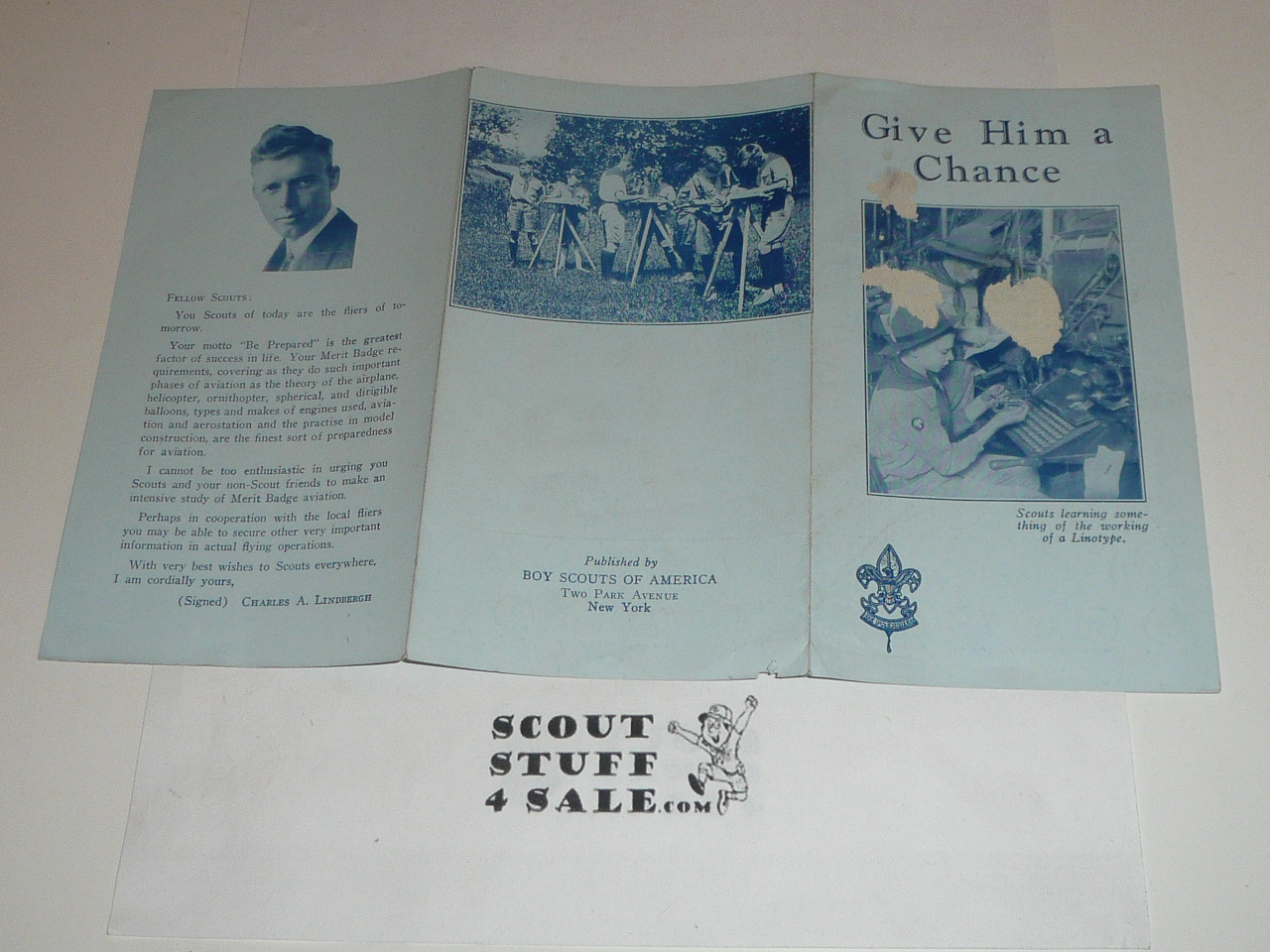 1930's Give Him A Chance,  Scout Recruiting Brochure