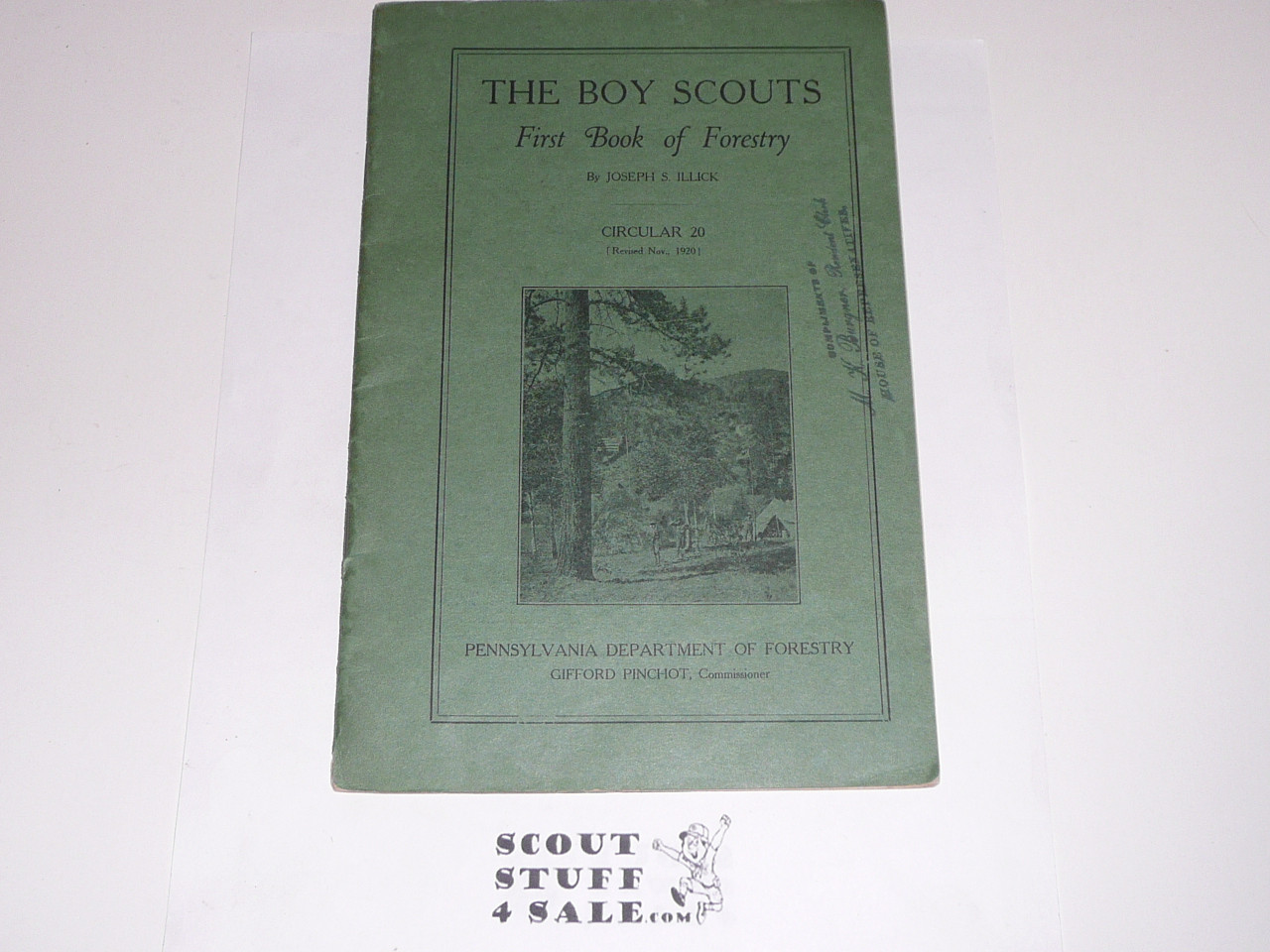 The Boy Scouts First Book of Forestry, PA Department of Forestry, 1920, 32 numbered pages