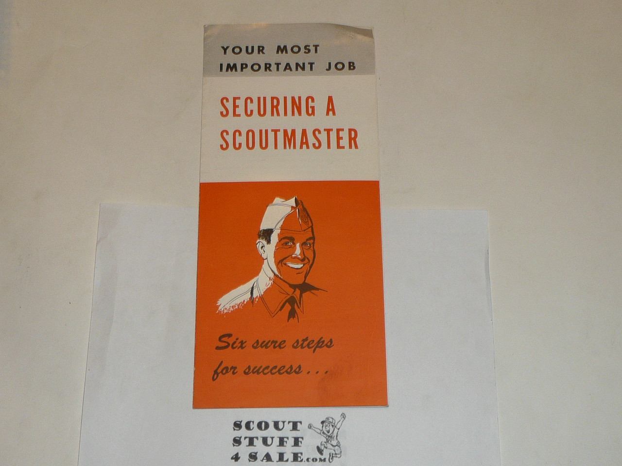 1958 Securing A Scoutmaster Pamphlet, 4-58 printing