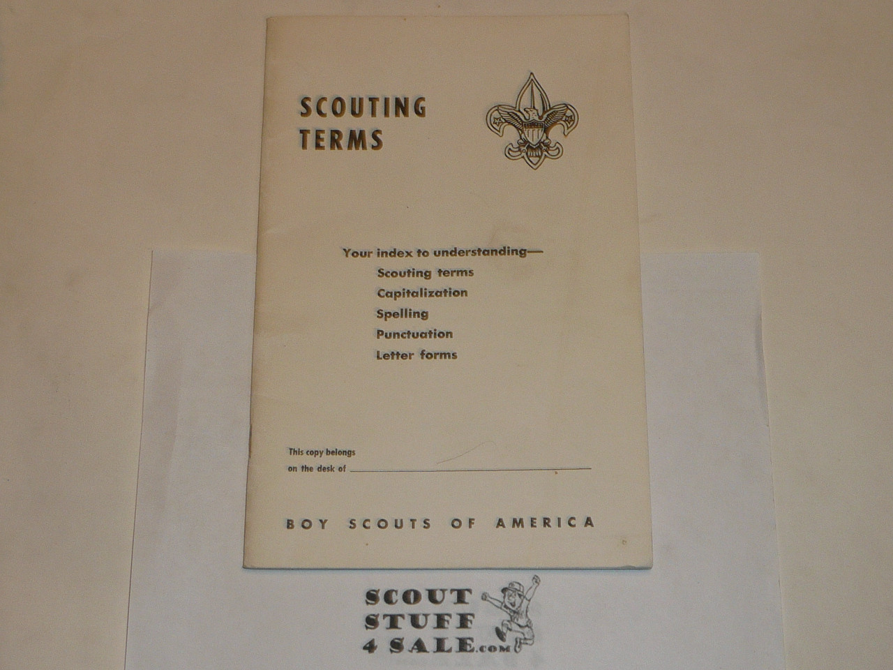 1968 Scouting Terms and Usage, 1-68 printing