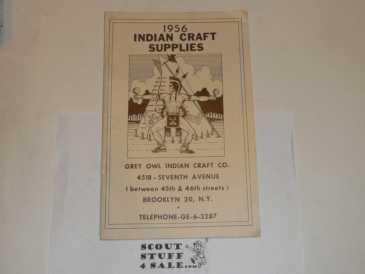 1956 Indian Craft Supplies Catalog from Grey Owl Indian Craft Co