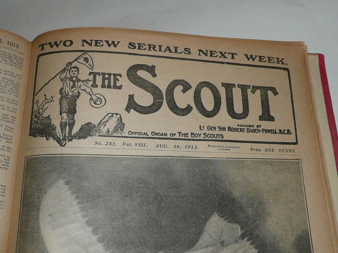 1912-13 Bound complete volume of "The Scout", United Kingdom Youth Scout Magazine