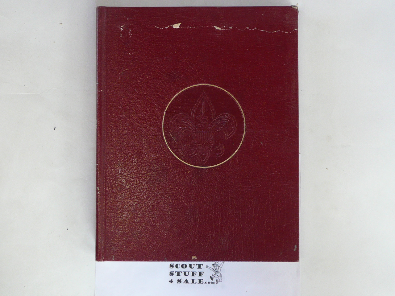 1985 The Boy Scouts An American Adventure, 75th Anniversary Commemorative, #1213 of 5000, Leather Bound, Some paper stuck to Leather