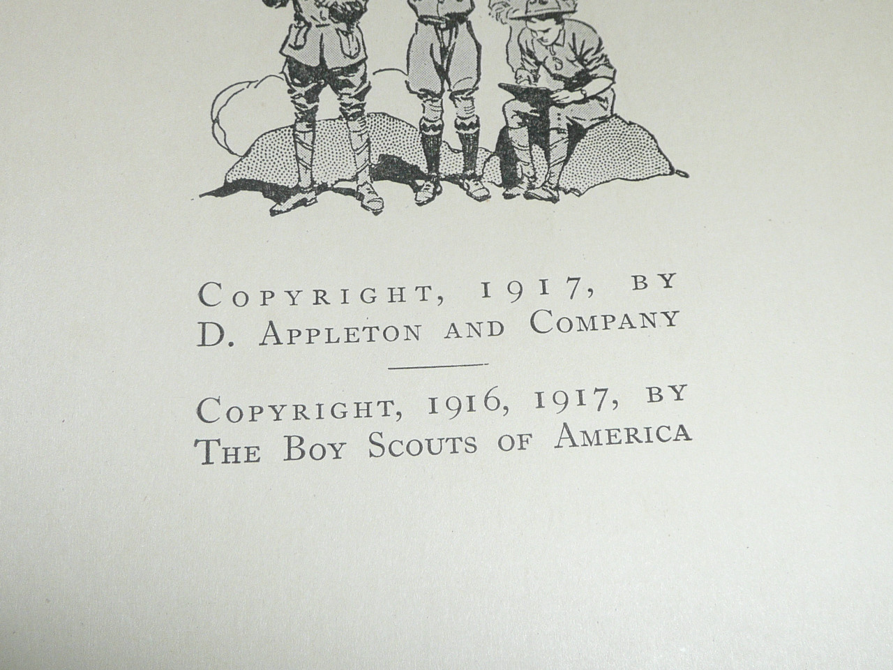 1917 The Boy Scout Year Book, by Frank Mathiews, some wear