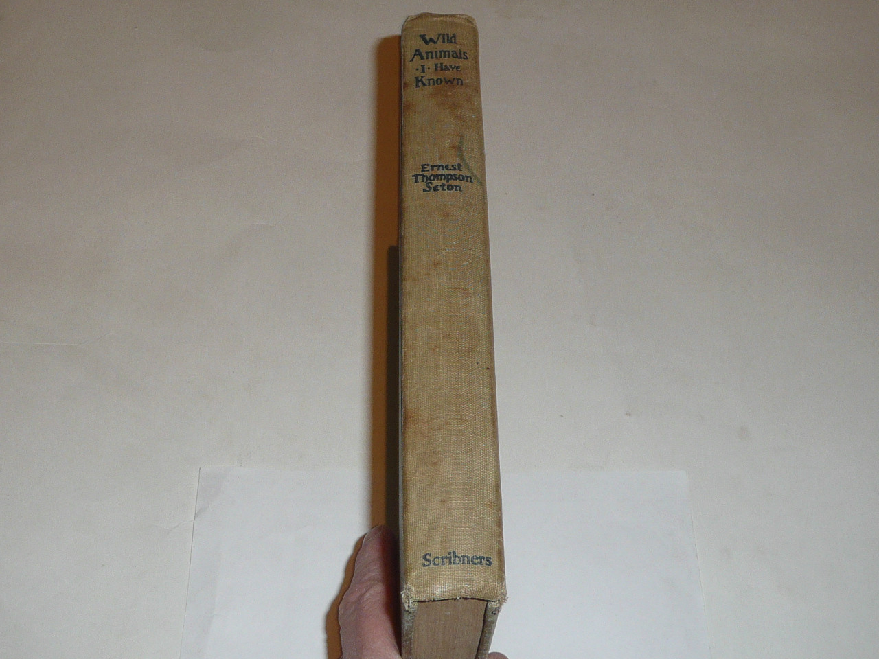 1926 Wild Animals I have know, By Ernest Thompson Seton, Inscribed and signed by Author, worn