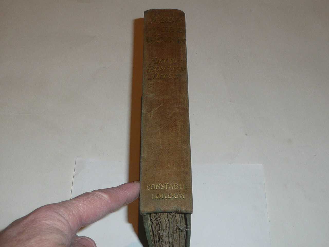 1911 Rolf in the Woods, By Ernest Thompson Seton, first printing, dedicated to the Boy Scouts of America.