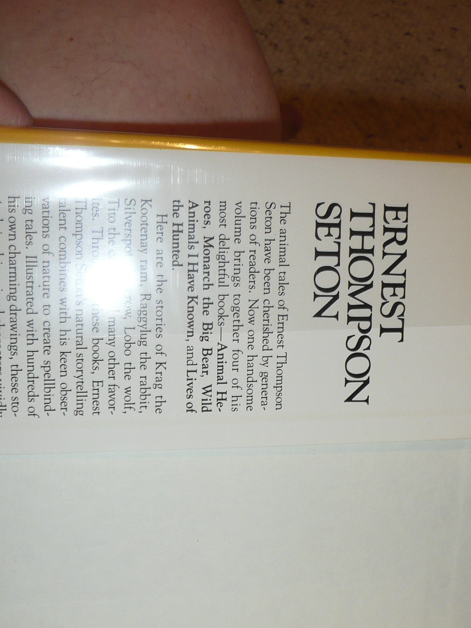 Ernest Thompson Seton Collected Novels, 1985, with dust jacket