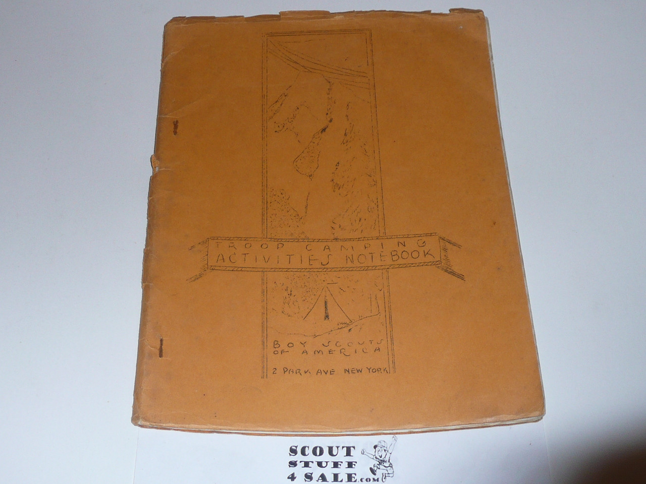 1930's Troop Camping Activities Notebook, Boy Scouts of America, 41 numbered pages