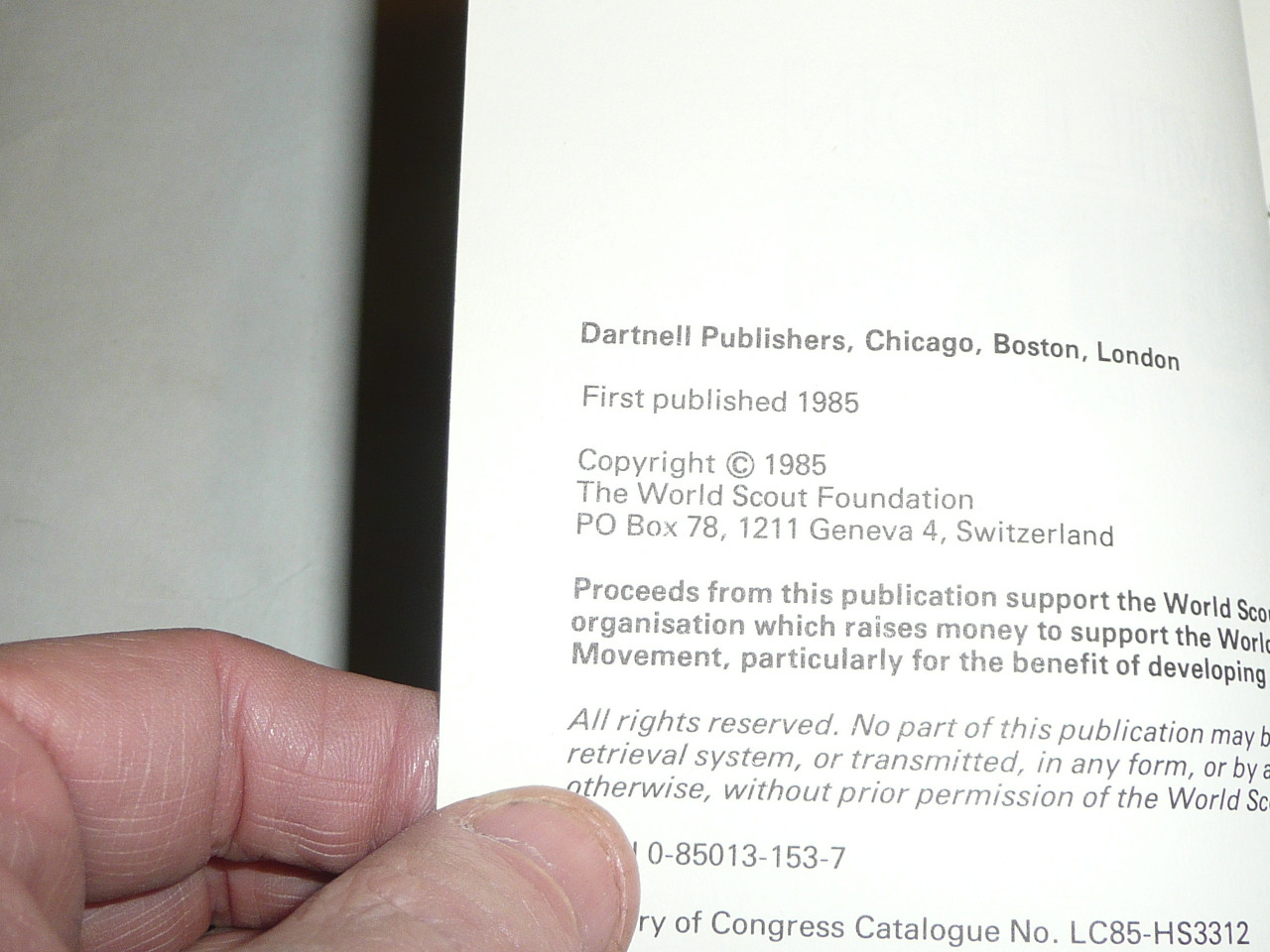 250 Million Scouts, A History of World Scouting, The World Scout Foundation, 1985 printing