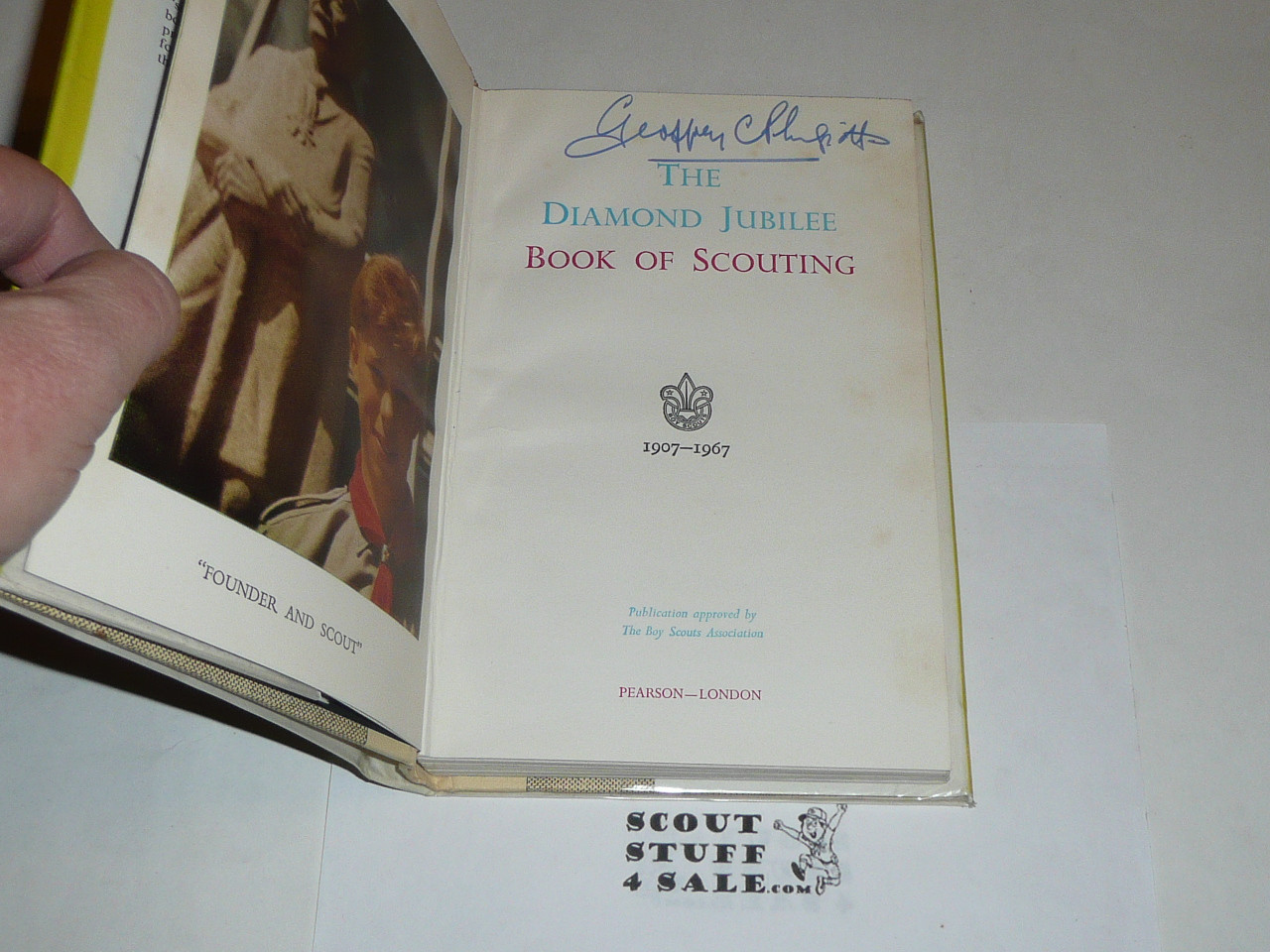 The Diamond Jubilee Book of Scouting 1907-1967, British, 1966 printing, with fly leaf