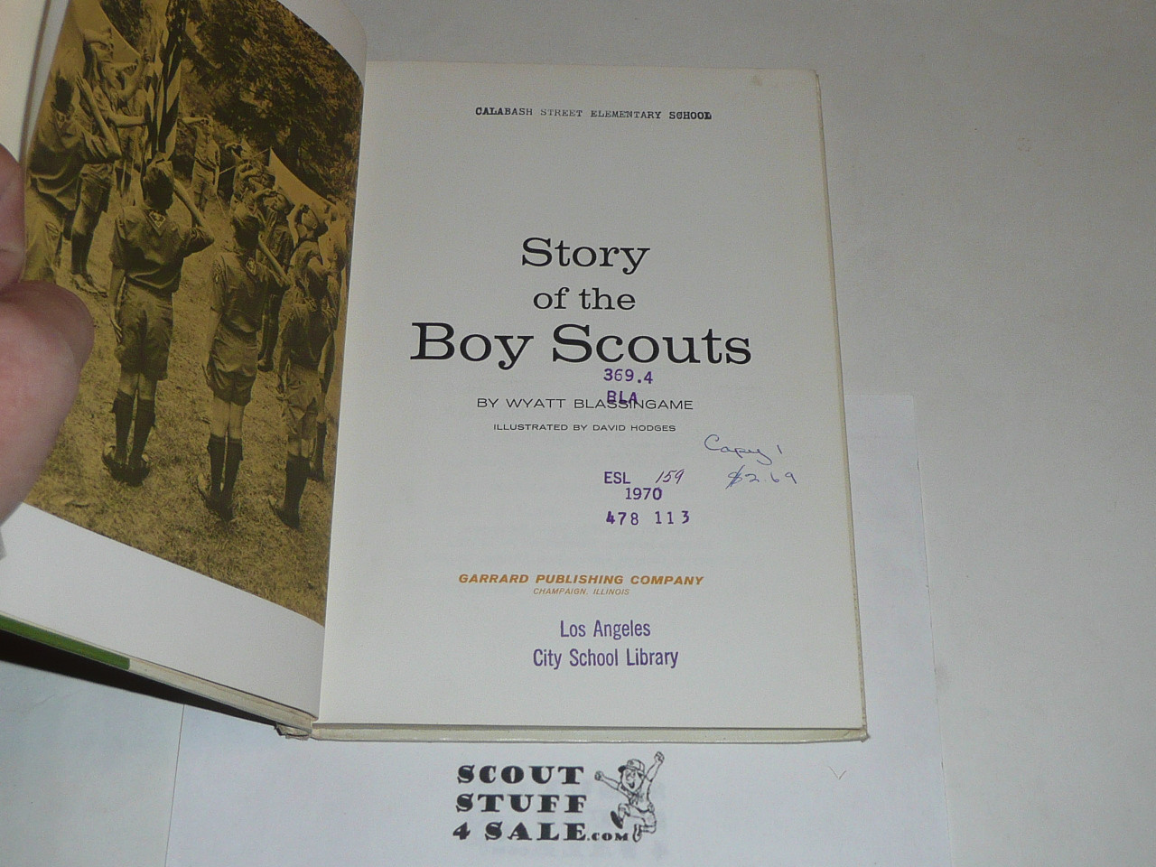 Story of The Boy Scouts, Library Binding, Children's Book, 1968 printing