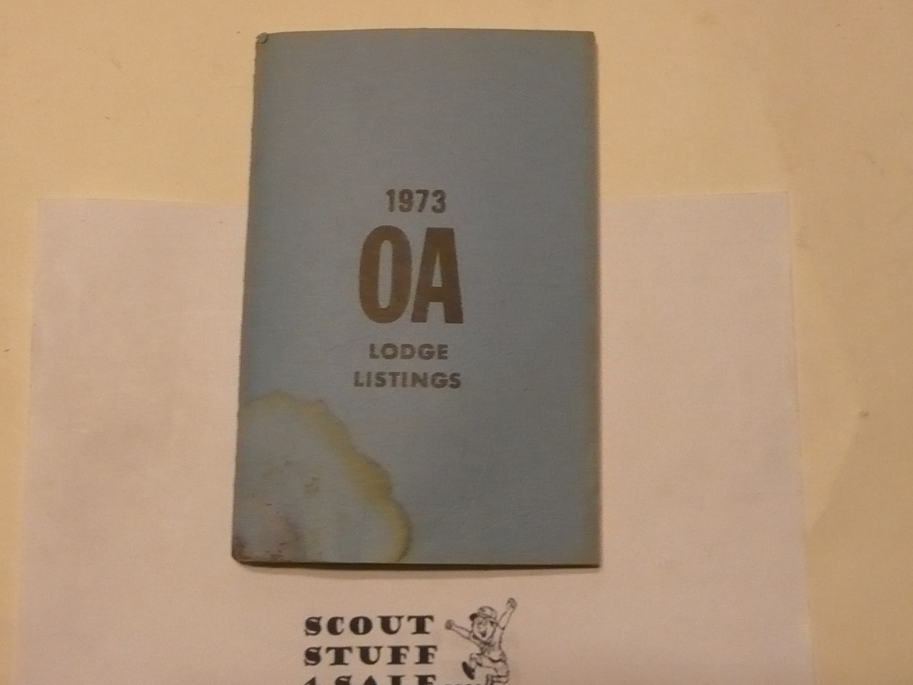 1973 OA (Order of the Arrow) Lodge Listing Book