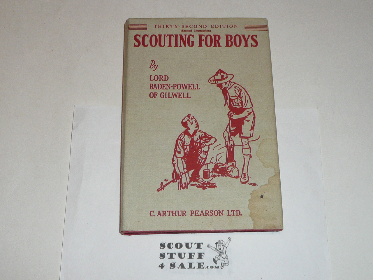 1960 Scouting for Boys, By Robert Baden-Powell, Hardbound with Dust Jacket