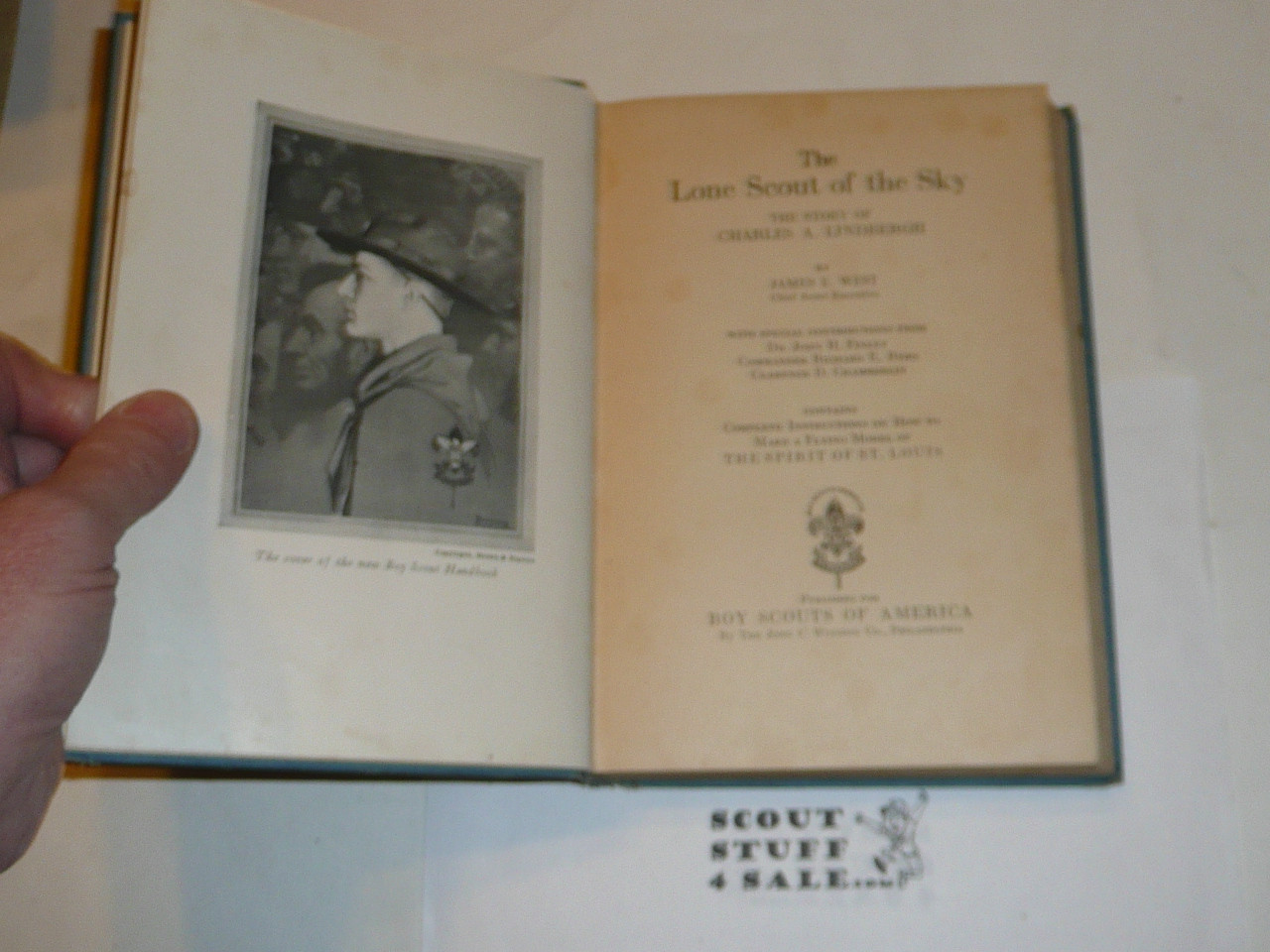 1928 Lone Scout of the Sky, By James E. West, published by the BSA