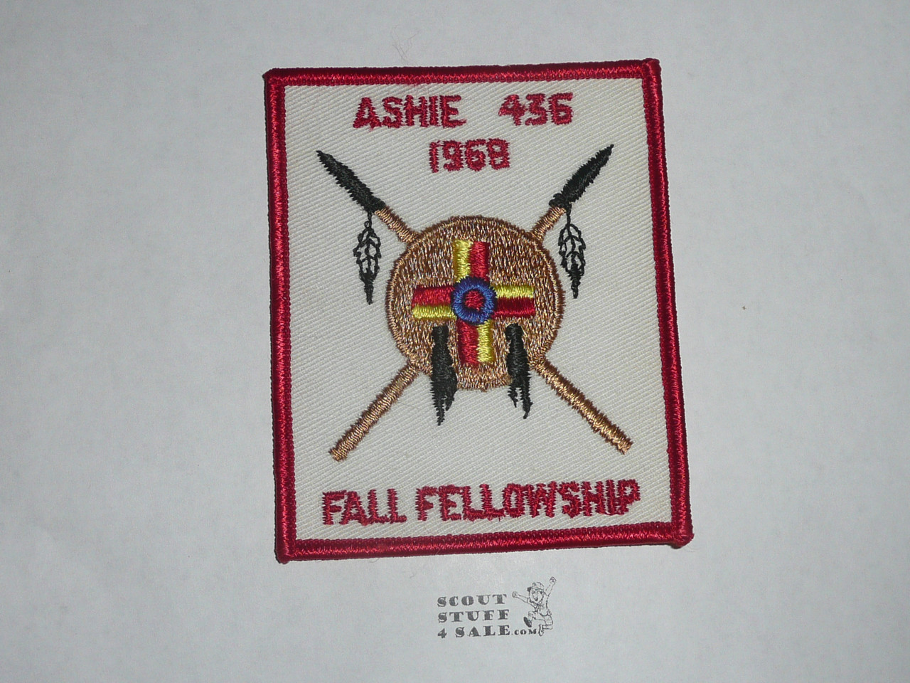 Order of the Arrow Lodge #436 Ashie 1968 Fall Fellowship Patch