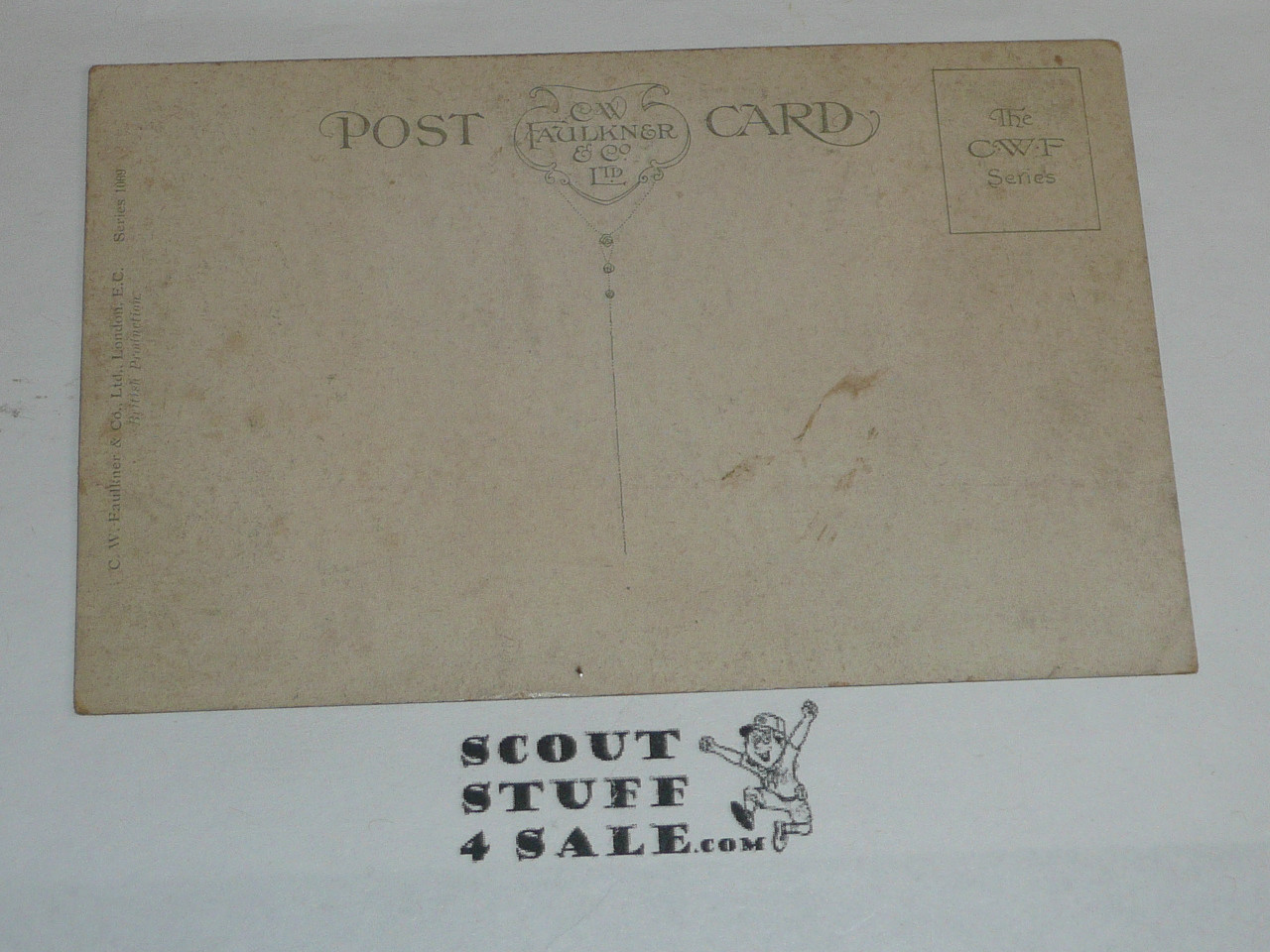 The King and General Sir R Baden-Powell Inspecting Boy Scouts Postcard, UNUSED