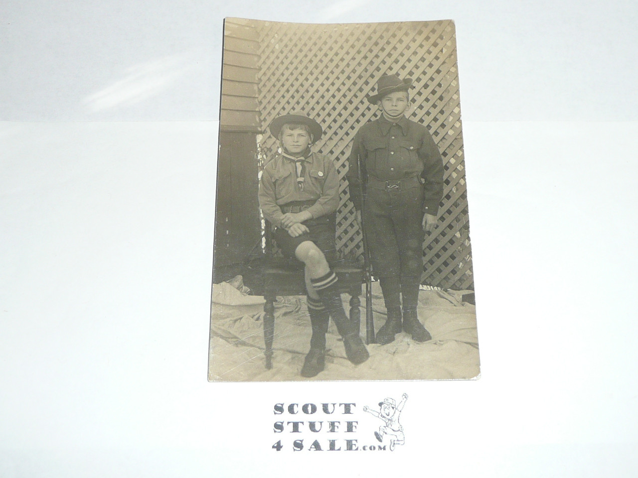 Photo Postcard of New Zealand Boy Scouts, unused