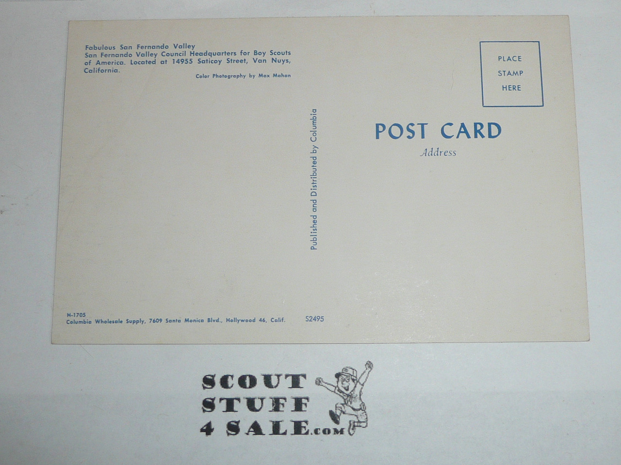 San Fernando Valley Council Boy Scouts of America 1970's Headquarters Postcard