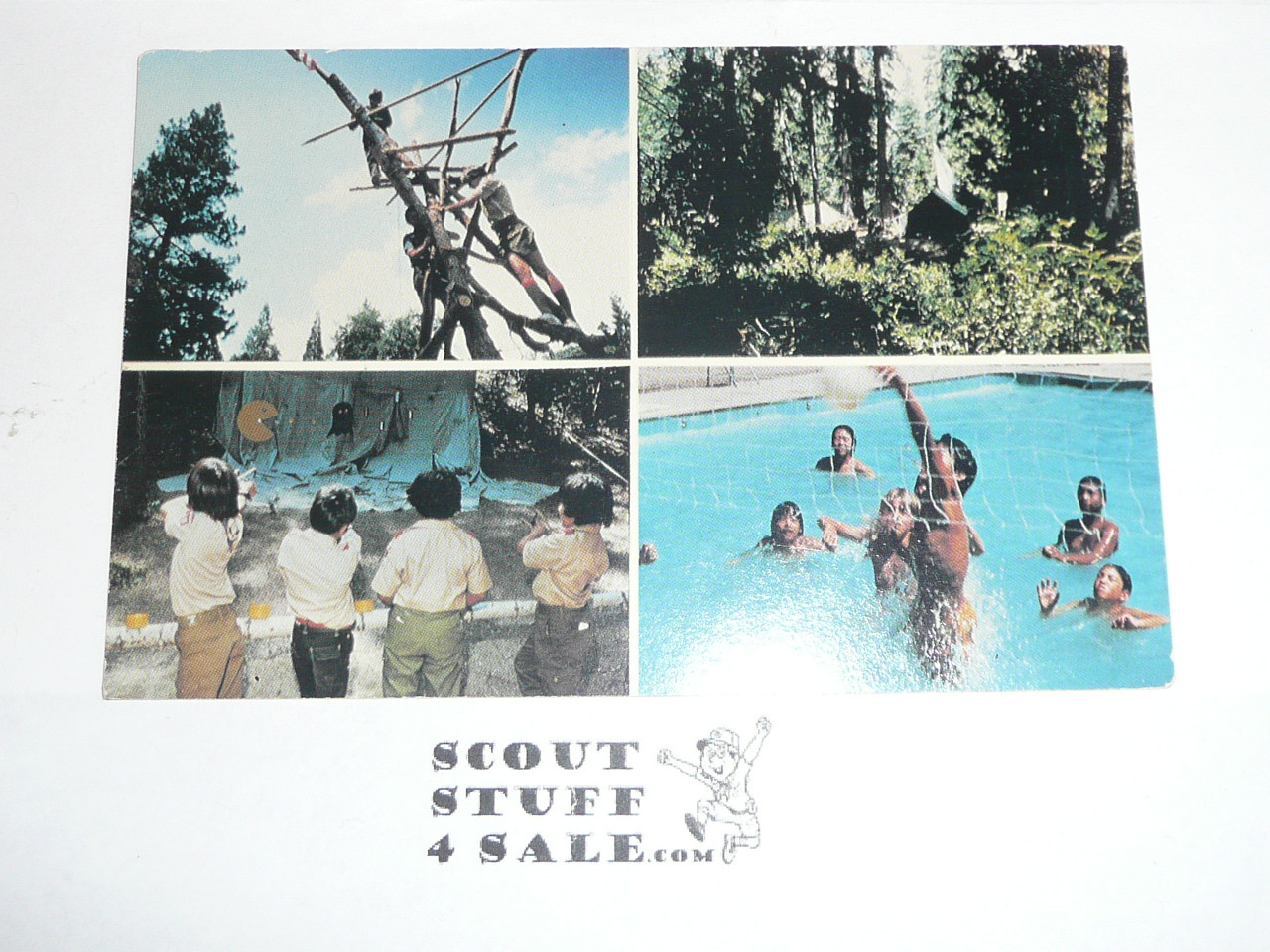 Lake Arrowhead Scout Camps Postcard, Los Angeles Area Council, 1970's