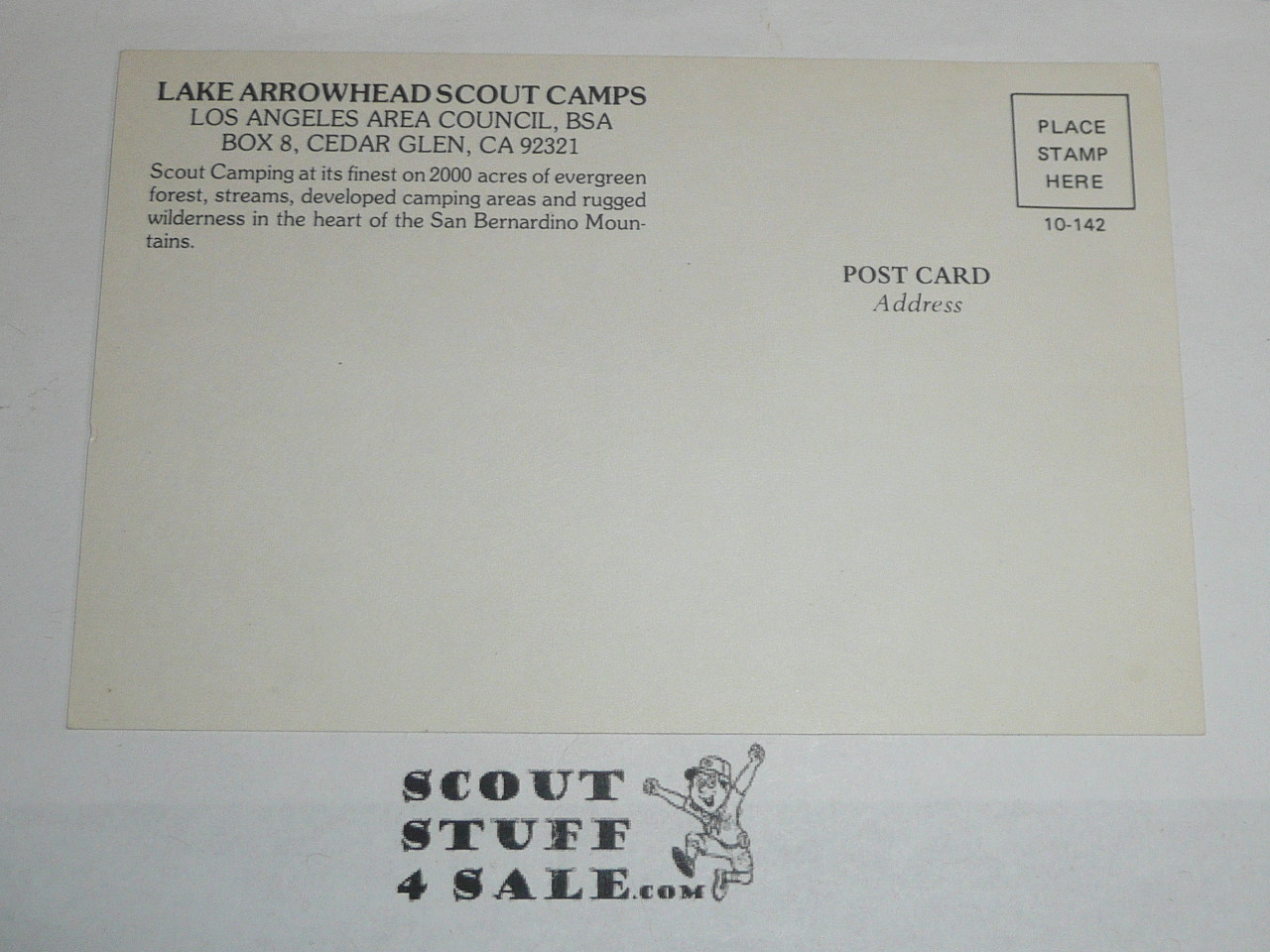 Lake Arrowhead Scout Camps Postcard, Los Angeles Area Council, 1970's #2