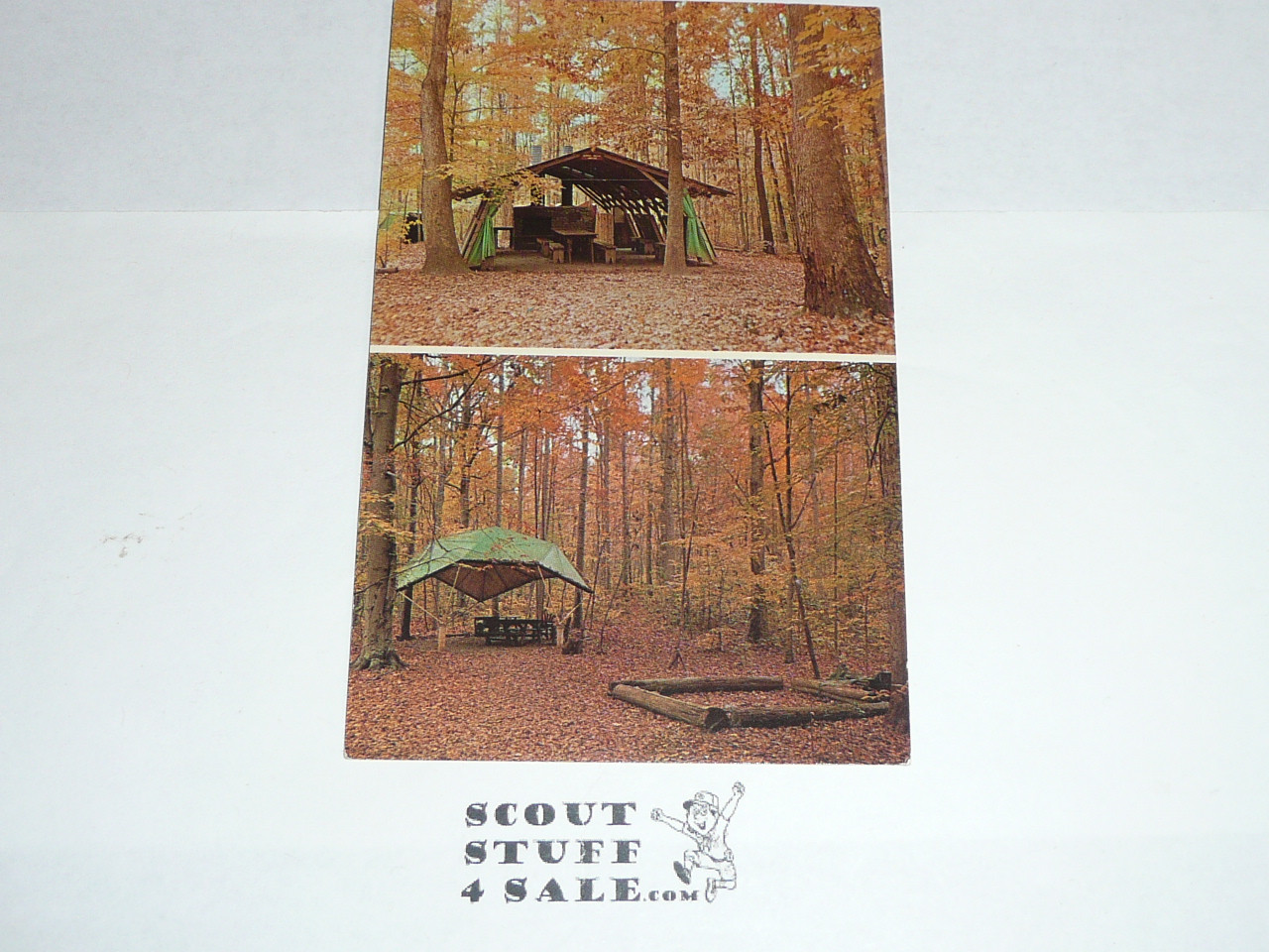 Girl Scout Post card, Rockwood National Girl Scout Center, 2 Outpost Units,  Potomac MD
