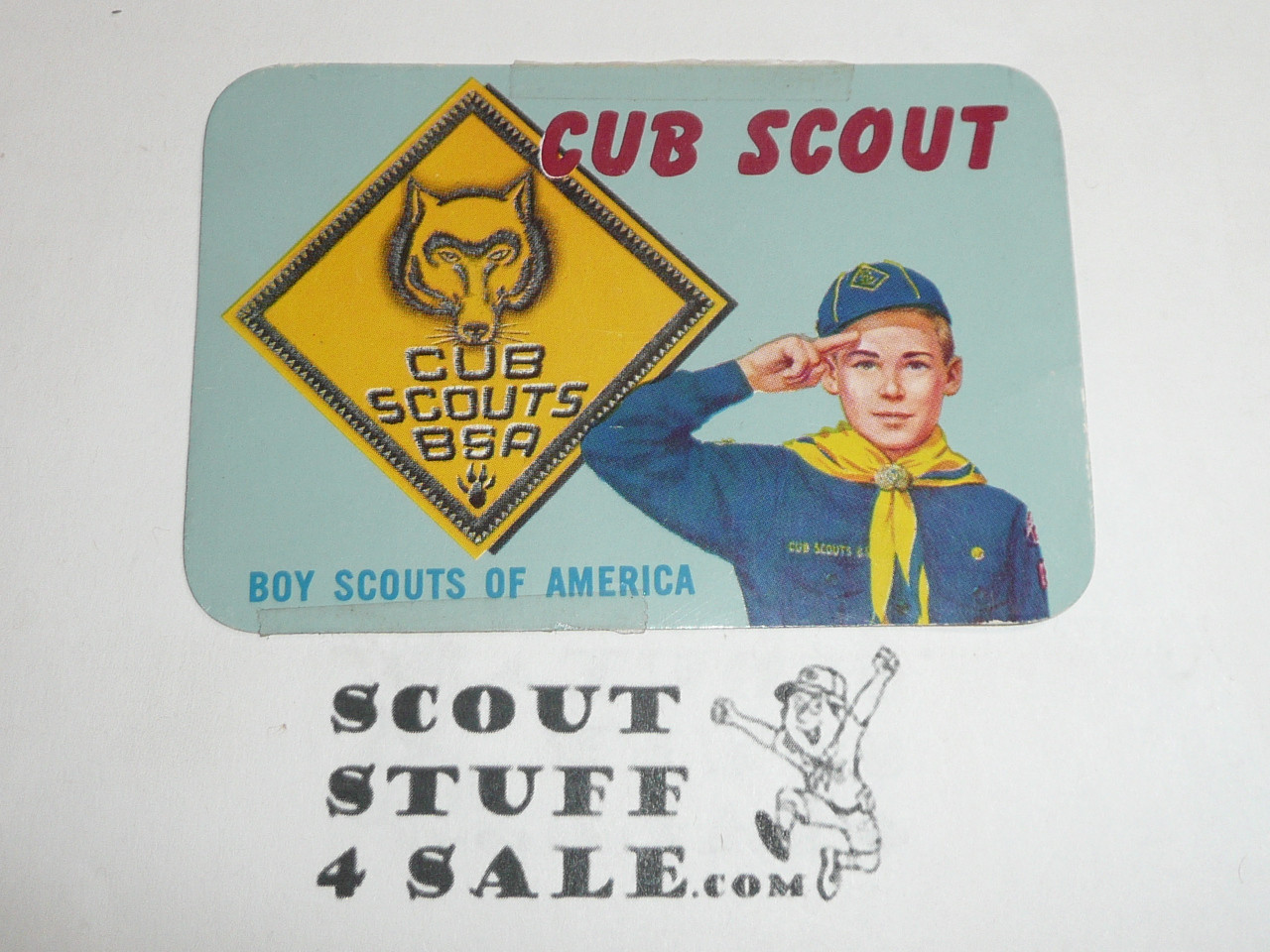 1962-1965 Cub Scout Membership Card, 2 signatures, buyer to receive a card expiring ranging from 1962-1965 of this style, BSMC87