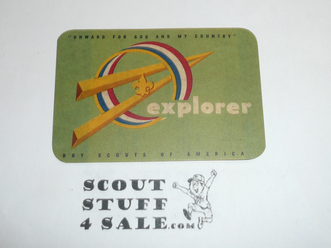 1960 Explorer Scout Membership Card, 50th Anniversary, 2 signatures, buyer to receive a card expiring ranging from 1960 of this style, BSMC94