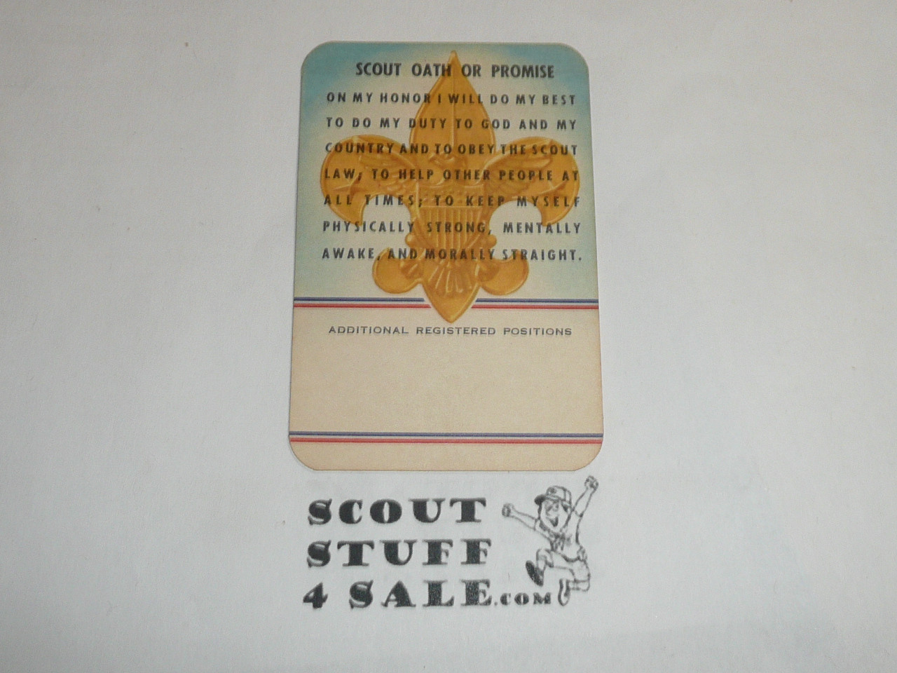 1961 Boy Scout Leader Membership Card, 2 signatures, 50th Anniversary, buyer to receive a card expiring ranging from 1961 of this style, BSMC112