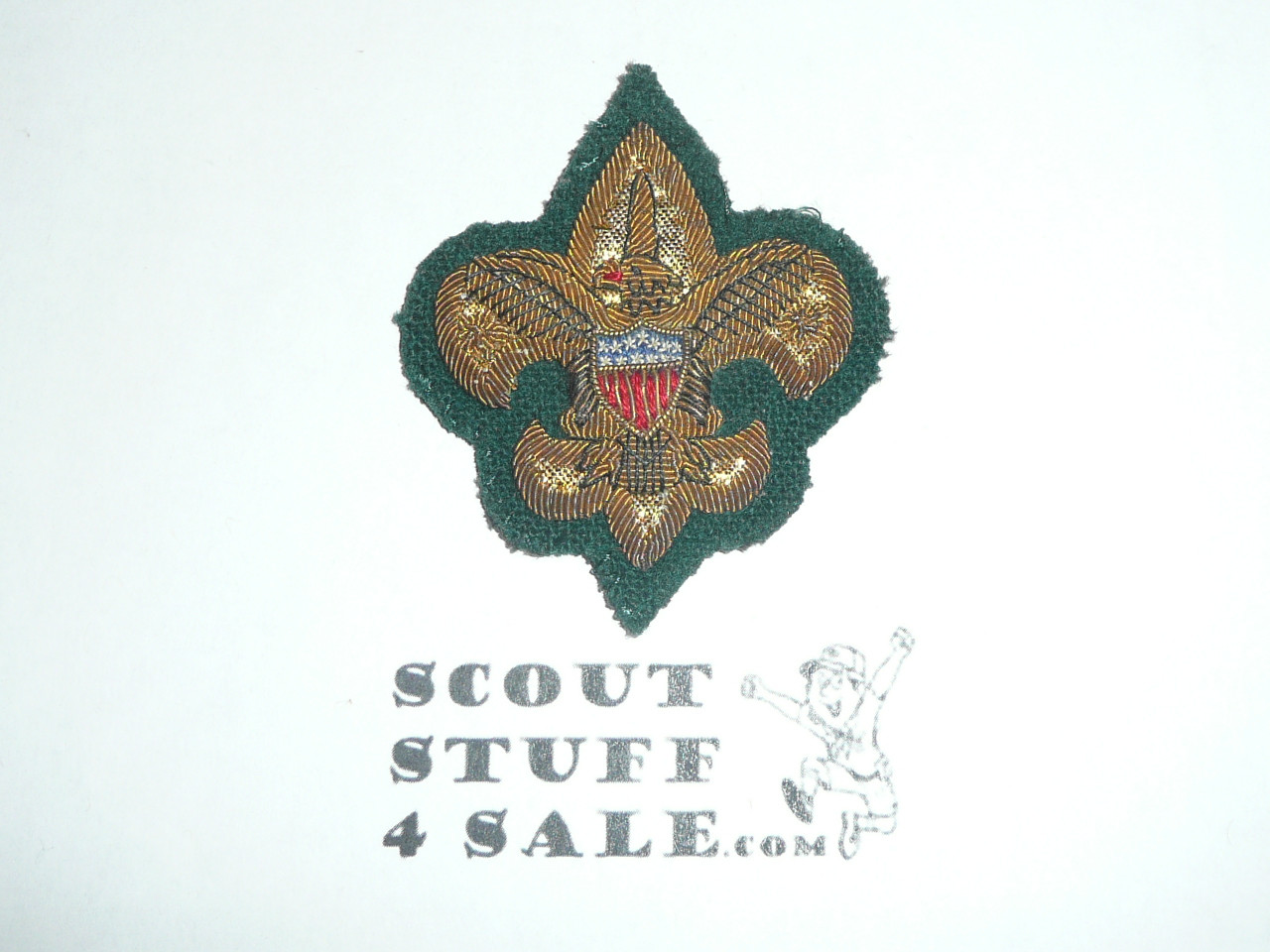 Boy Scout Leader/Professional Blazer Crest Bullion, RARE Prototype varieties, Variety #3