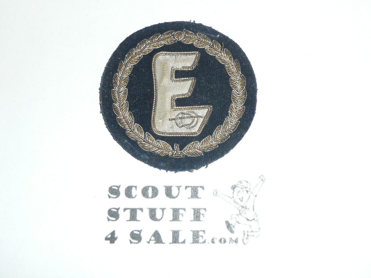 Boy Scout Exploring Leader/Professional/Commissioner Blazer Crest Bullion, RARE Prototype varieties, Variety #2