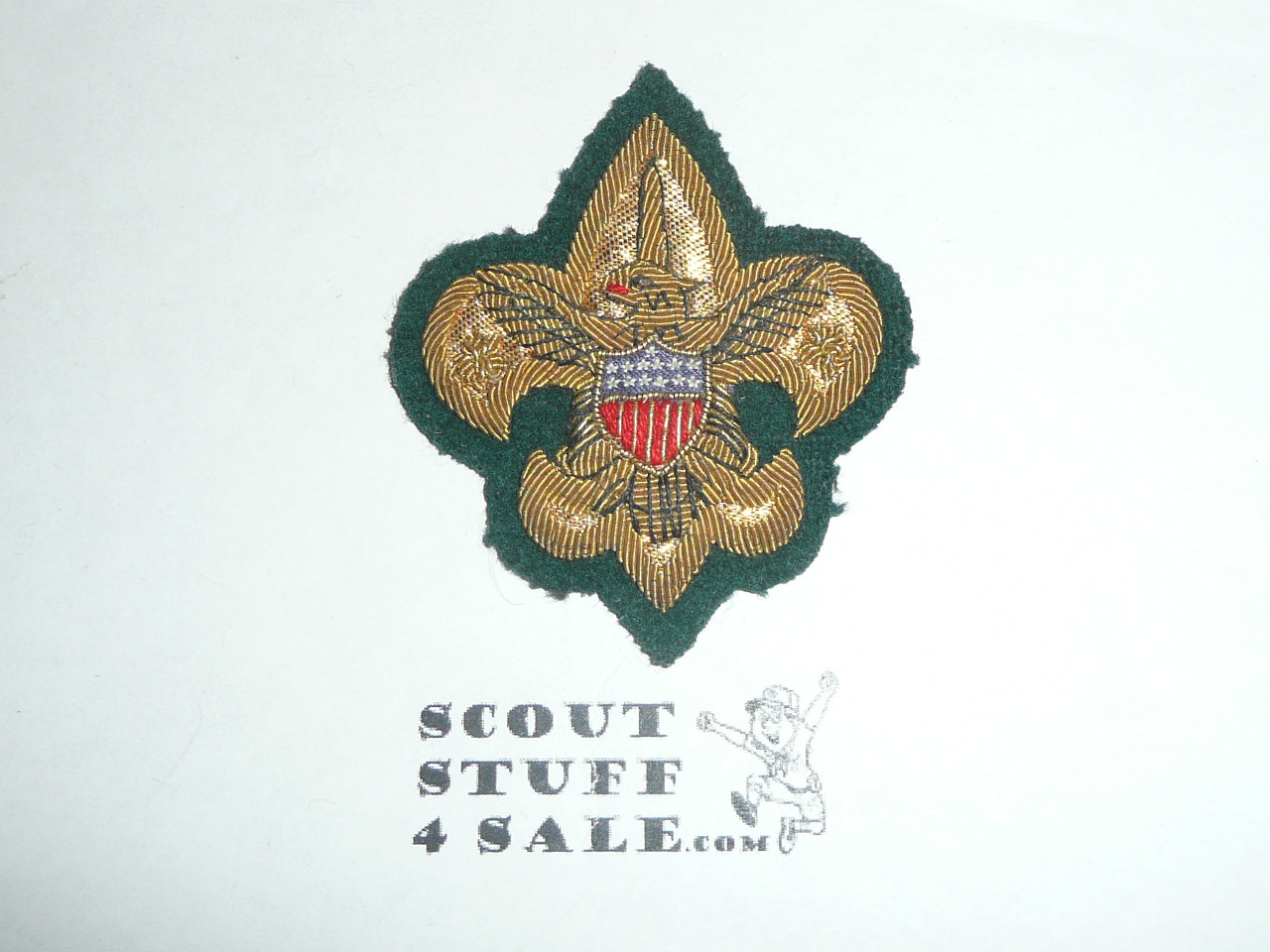 Boy Scout Leader/Professional Blazer Crest Bullion, RARE Prototype varieties, Variety #11