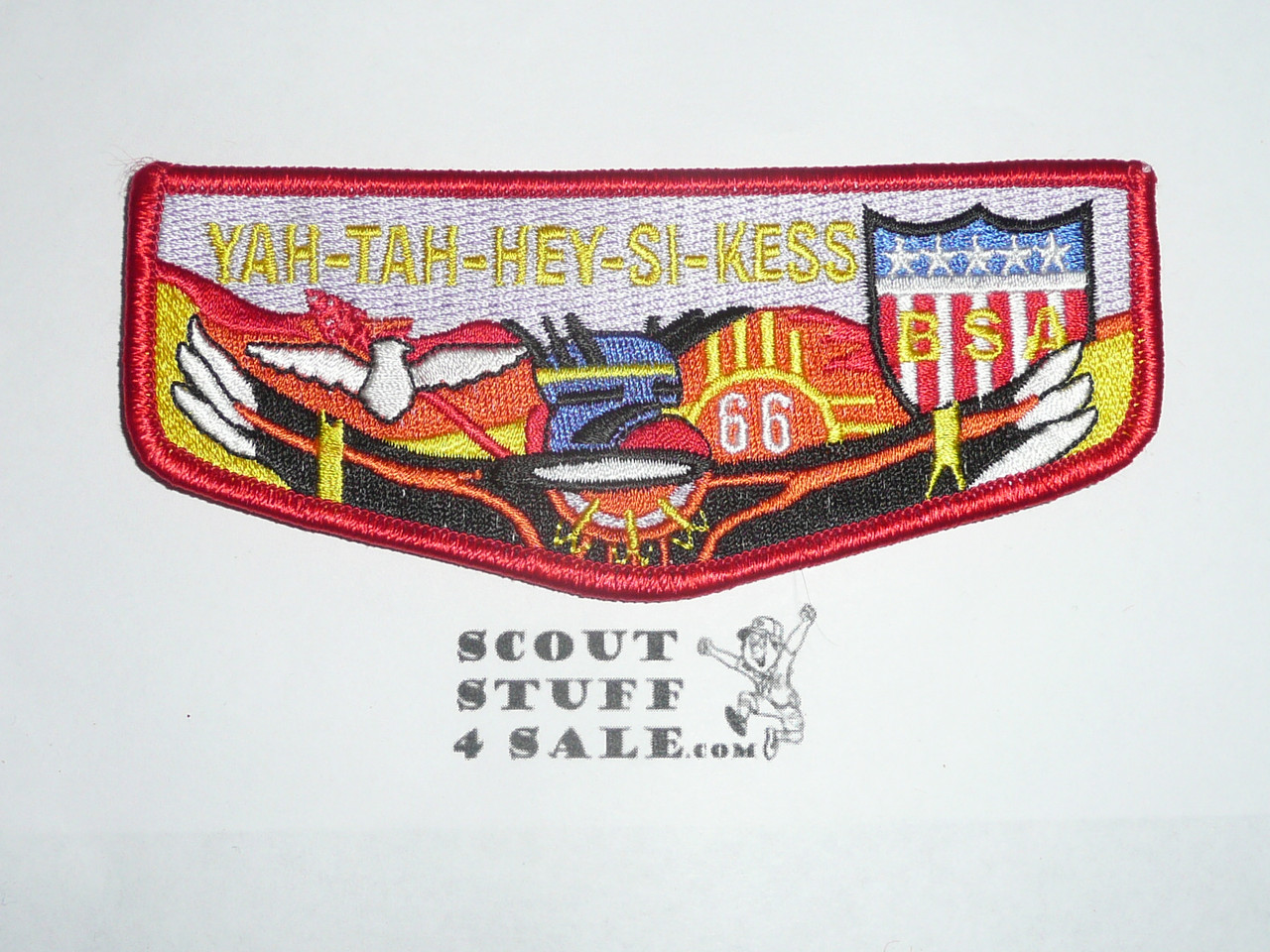 Order of the Arrow Lodge #66 Yah-Tah-Hey-Si-Kess s46 Flap Patch - Boy Scout