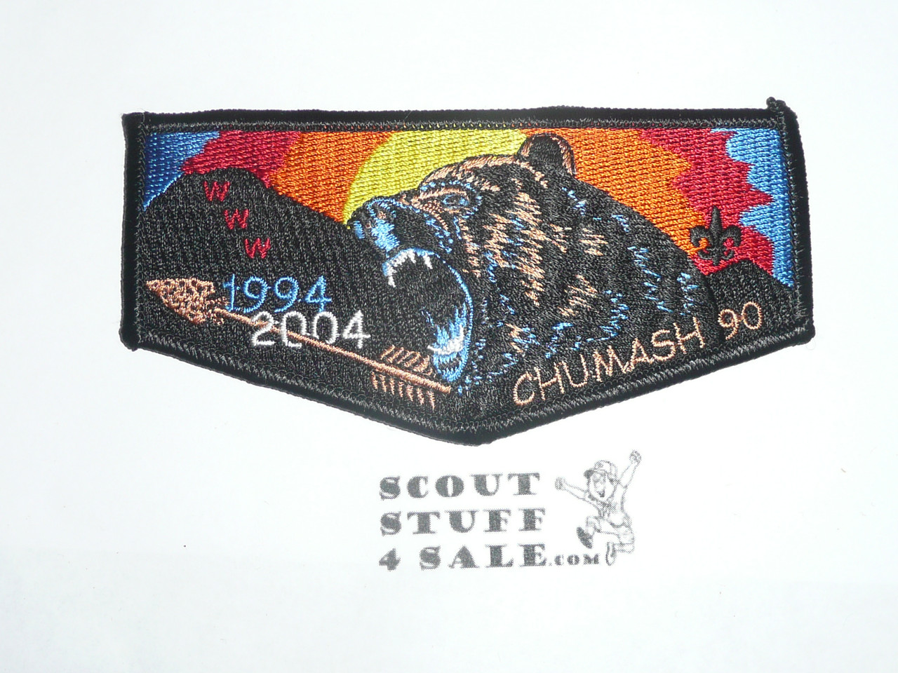 Order of the Arrow Lodge #90 Chumash s8 10th anniversary Flap Patch