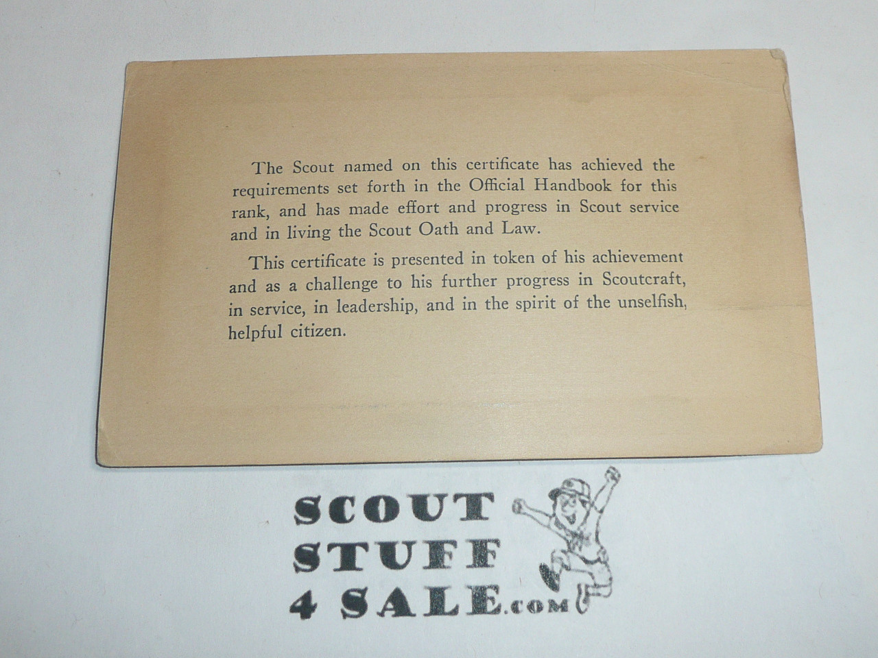 1936 Eagle Scout with Silver Palm Rank Achievement Card, Boy Scout